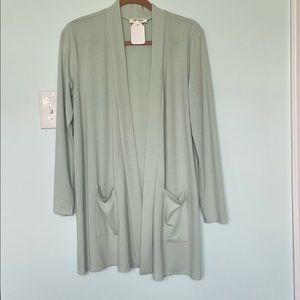 Zenana Sage Green Duster